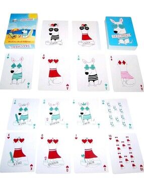 Sealed Sketchers Playing Cards Manhattan Beach California Surf Dog Standard Size
